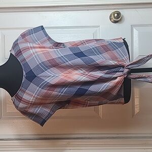 Cloth & Stone Tie Front Blouse